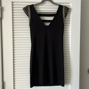 Kimikal Black Dress with Shoulder Detail